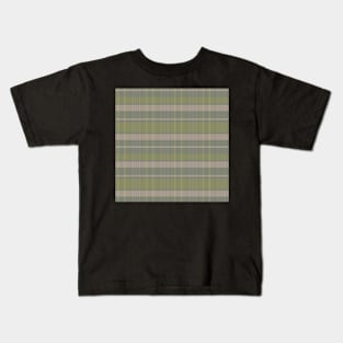 Cottagecore Aesthetic Calan 1 Hand Drawn Textured Plaid Pattern Kids T-Shirt